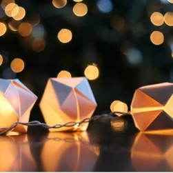 Luminárias de Origami
