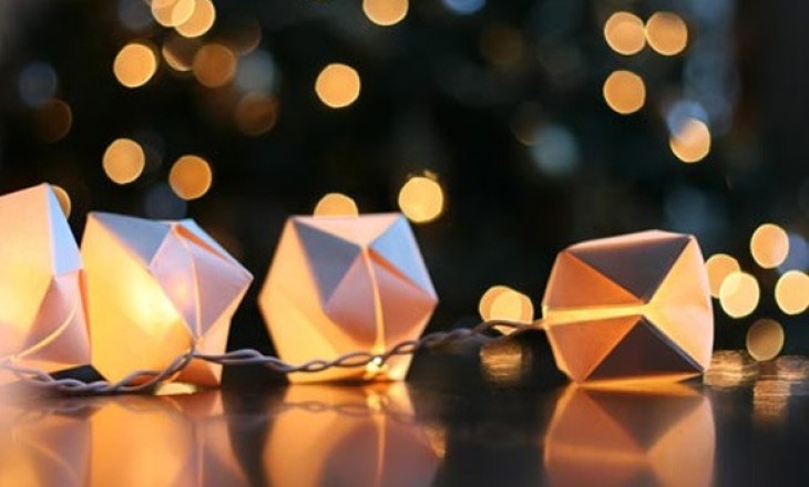 Luminárias de Origami